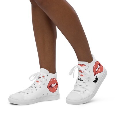 RUBY RED-Women’s high top canvas shoes