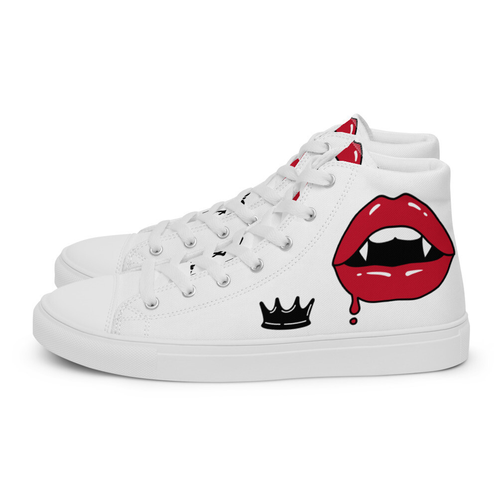 MISS DRIP-Women’s high top canvas shoes, Size: 5