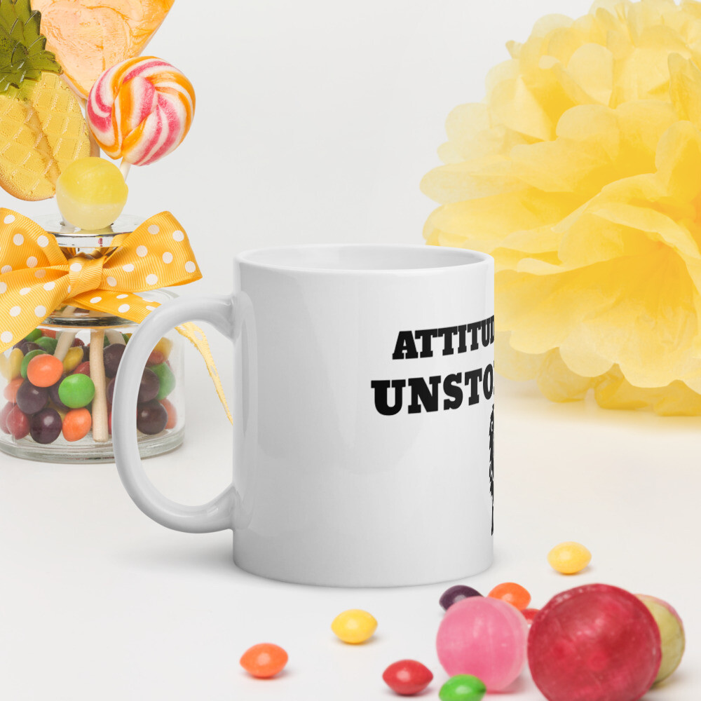ATTITUDE REPORT V.1-White glossy mug, Size: 11oz