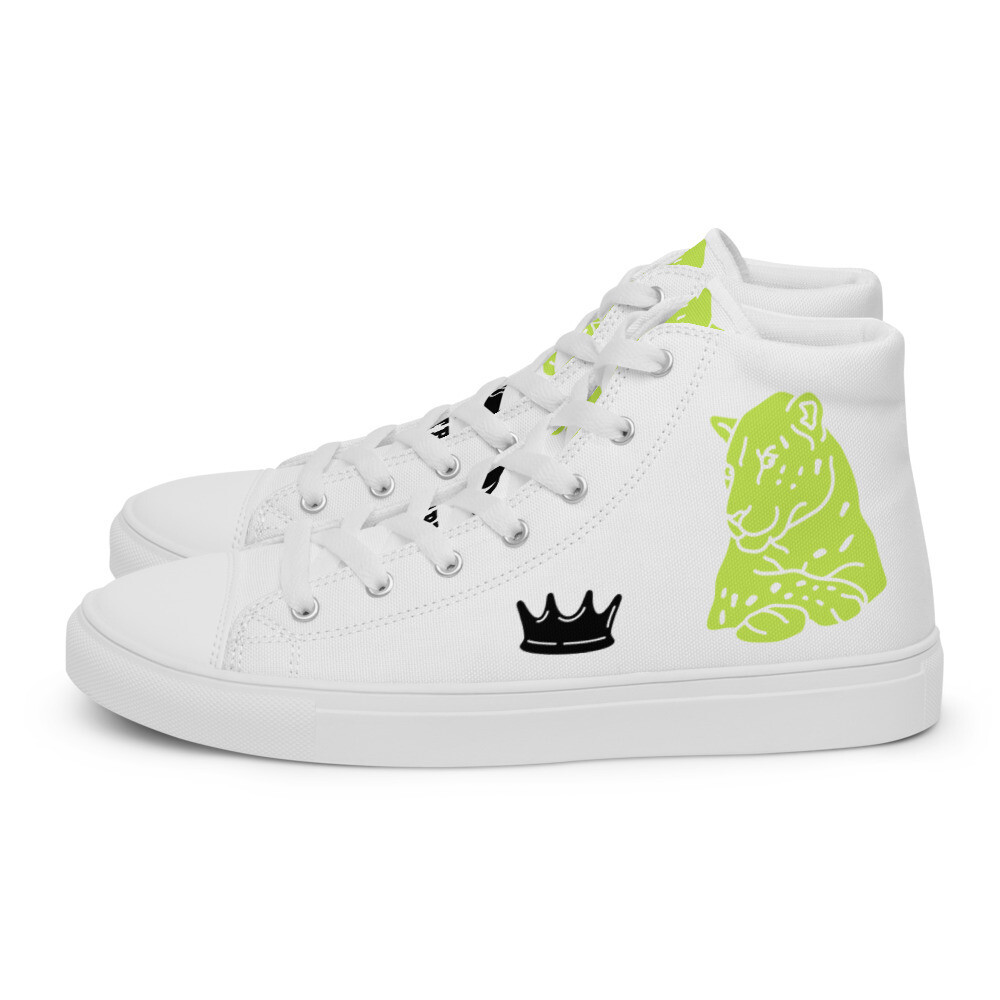 ATTITUDE REPORT V.2 YELLOW\ BLACK-Women’s high top canvas shoes, Size: 5