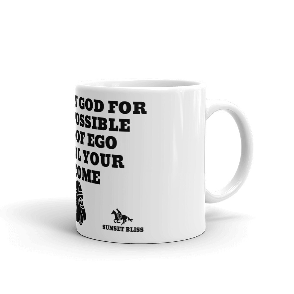 BELIEVE IN-White glossy mug, Size: 11oz