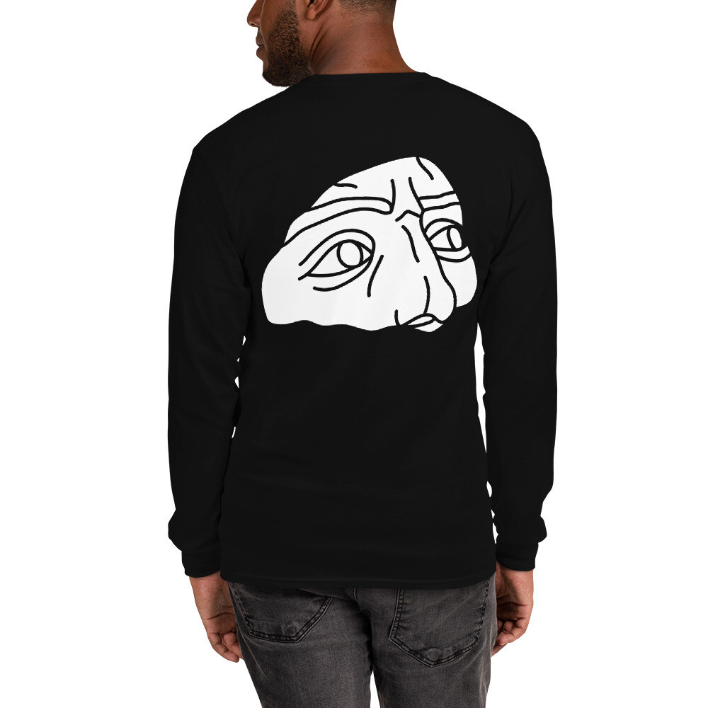 BELIEVE IN-Men’s Long Sleeve Shirt, Color: Black, Size: S