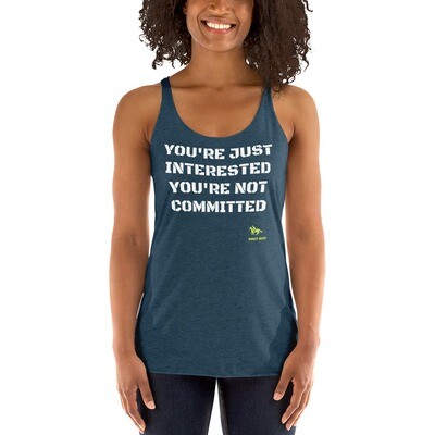 JUST INTERESTED-Women's Racerback Tank