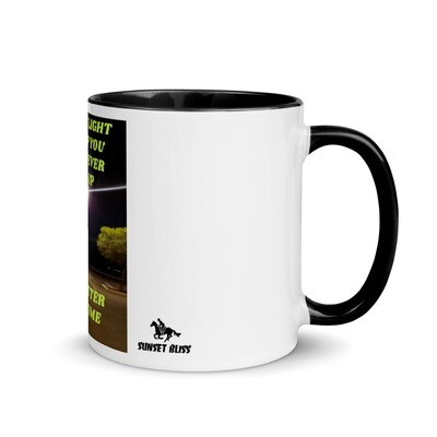 NEVER GIVE UP-Mug with Color Inside