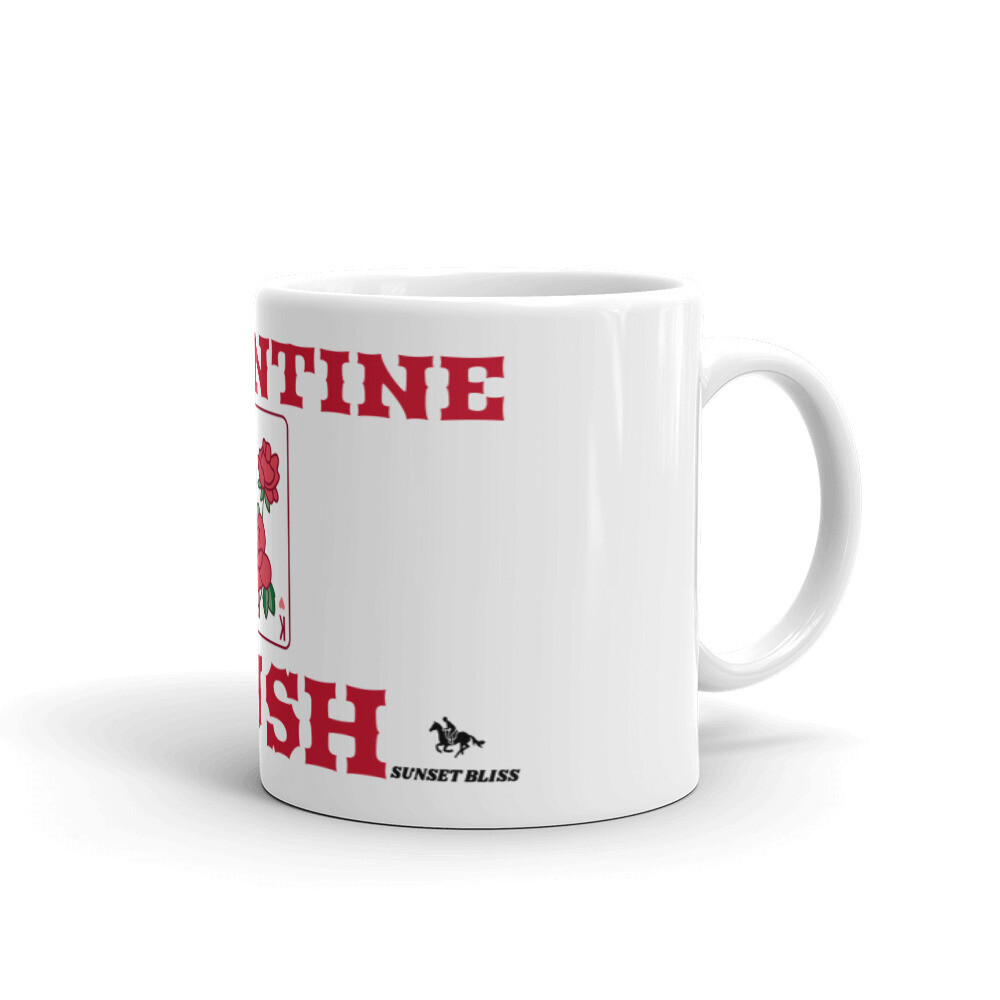VALENTINE-White glossy mug, Size: 11oz