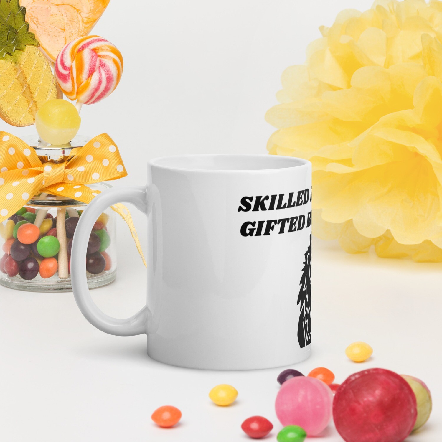 HUMBLE-White glossy mug, Size: 11oz