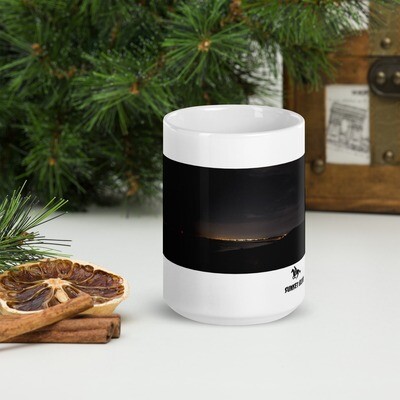 AURA-White glossy mug