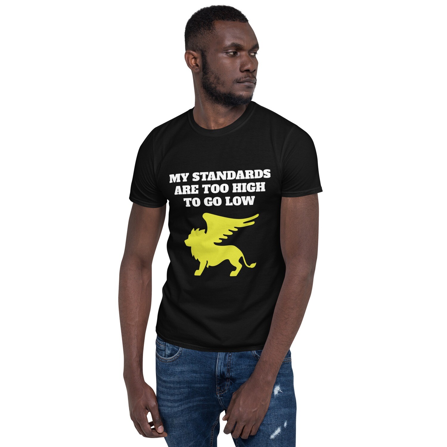 SIR STANDARDS-Short-Sleeve Unisex T-Shirt, Color: Black, Size: S
