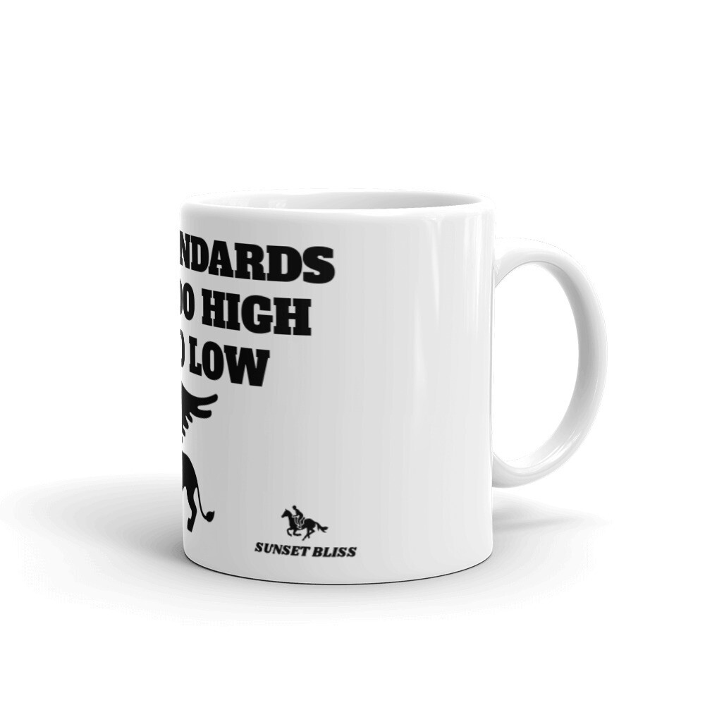 SIR STANDARDS-White glossy mug, Size: 11oz