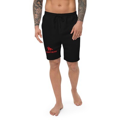 SUNSET BLISS RIDER\RED PRINT-Men's fleece shorts