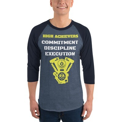 HIGH ACHIEVERS-3/4 sleeve raglan shirt