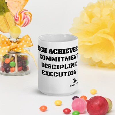 HIGH ACHIEVERS-White glossy mug