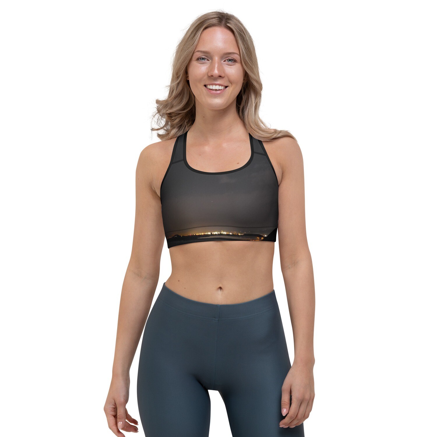 AURA-Sports bra, Color: Black, Size: XS