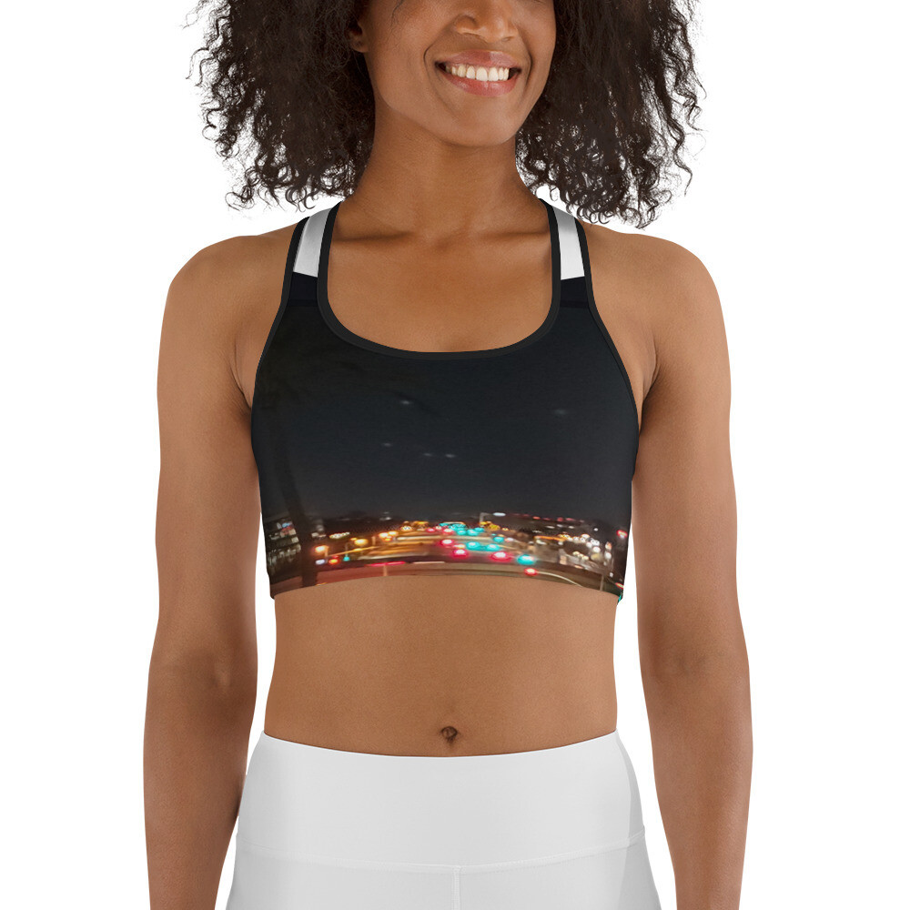 MIDNITE-BLVD-Sports bra, Color: Black, Size: XS