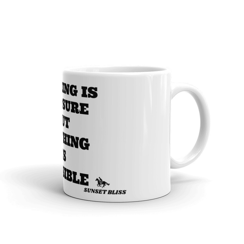 ANYTHING POSSIBLE-White glossy mug, Size: 11oz