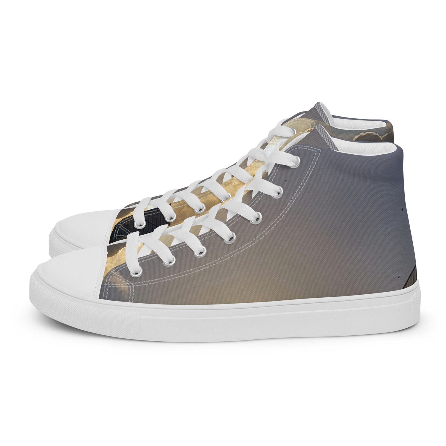 TOP FLIGHT SKYLINE-Men’s high top canvas shoes, Size: 5
