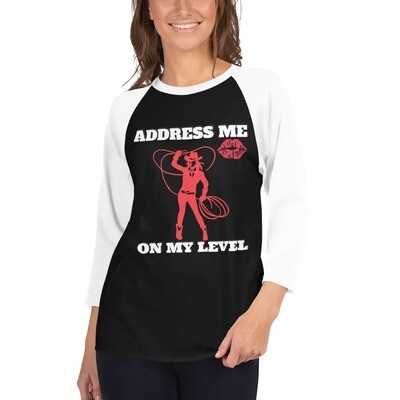 ADDRESS ME-3/4 sleeve raglan shirt