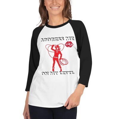 ADDRESS ME-3/4 sleeve raglan shirt