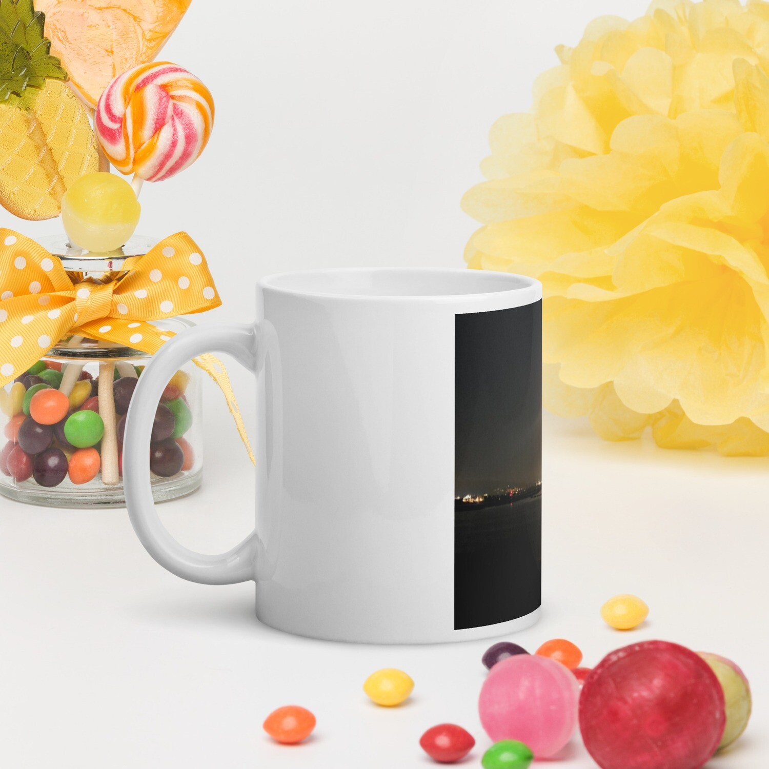 MOONLITE BLISS-White glossy mug, Size: 11oz