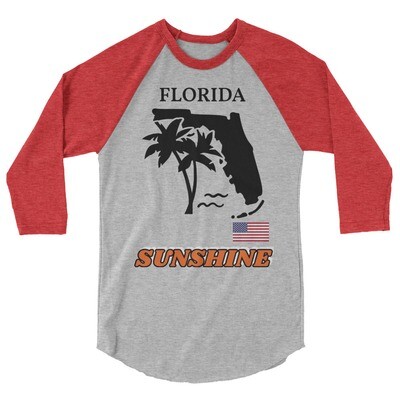 FLORIDA-3/4 sleeve raglan shirt