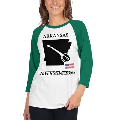 ARKANSAS-3/4 sleeve raglan shirt