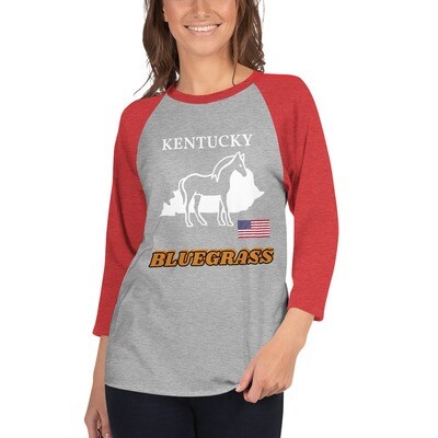 KENTUCKY-3/4 sleeve raglan shirt