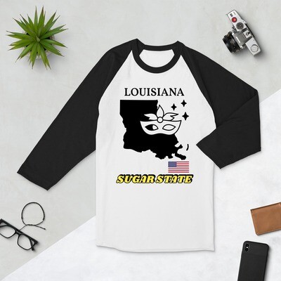 LOUISIANA-3/4 sleeve raglan shirt