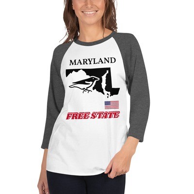 MARYLAND-3/4 sleeve raglan shirt