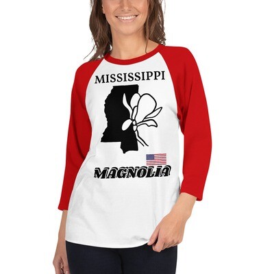 MISSISSIPPI-3/4 sleeve raglan shirt