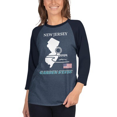 NEW JERSEY-3/4 sleeve raglan shirt