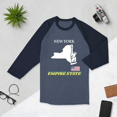 NEW YORK-3/4 sleeve raglan shirt