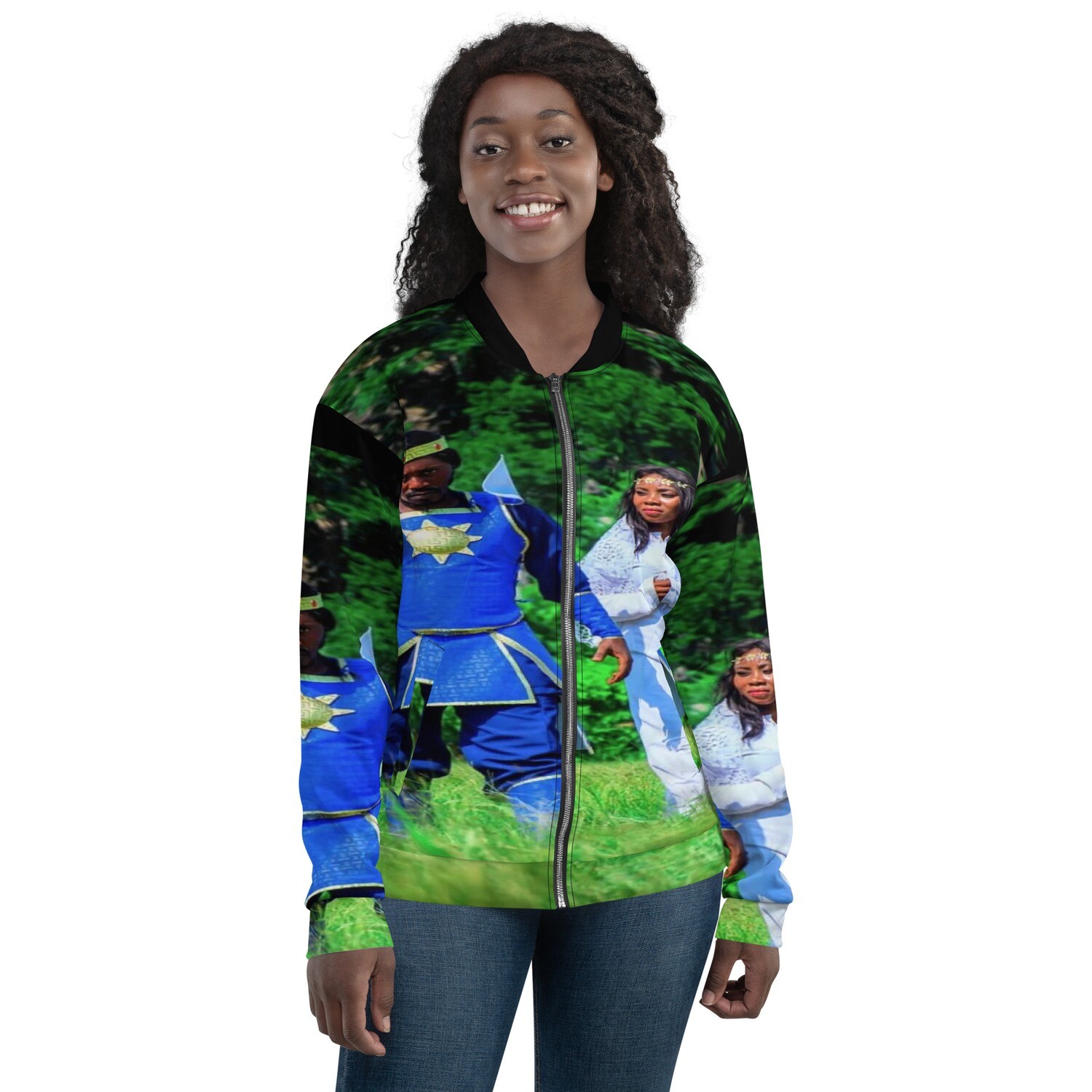 MAMABA-HAMMER-Unisex Bomber Jacket, Size: XS