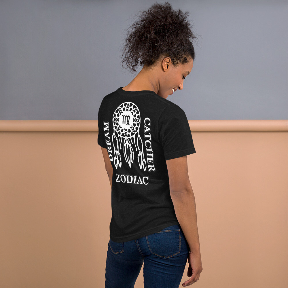 VIRGO ZODIAC-Short-sleeve unisex t-shirt, Color: Black Heather, Size: S