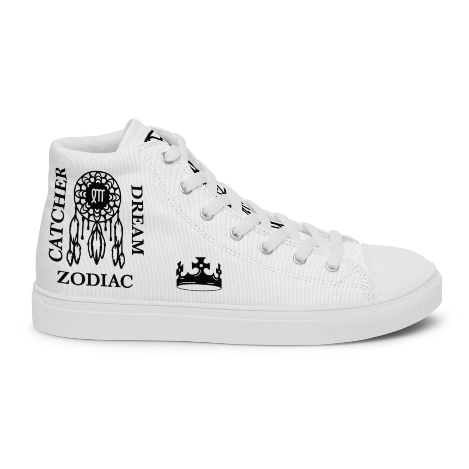 VIRGO ZODIAC-Men’s high top canvas shoes, Size: 5