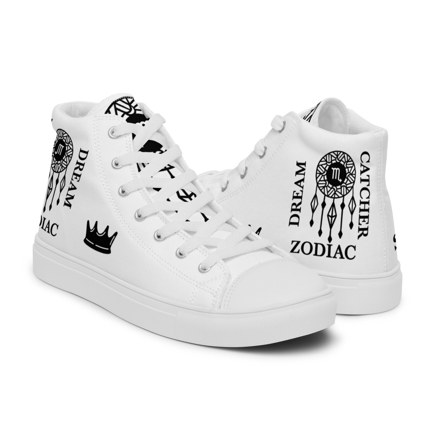 SCORPIO ZODIAC-Women’s high top canvas shoes, Size: 5