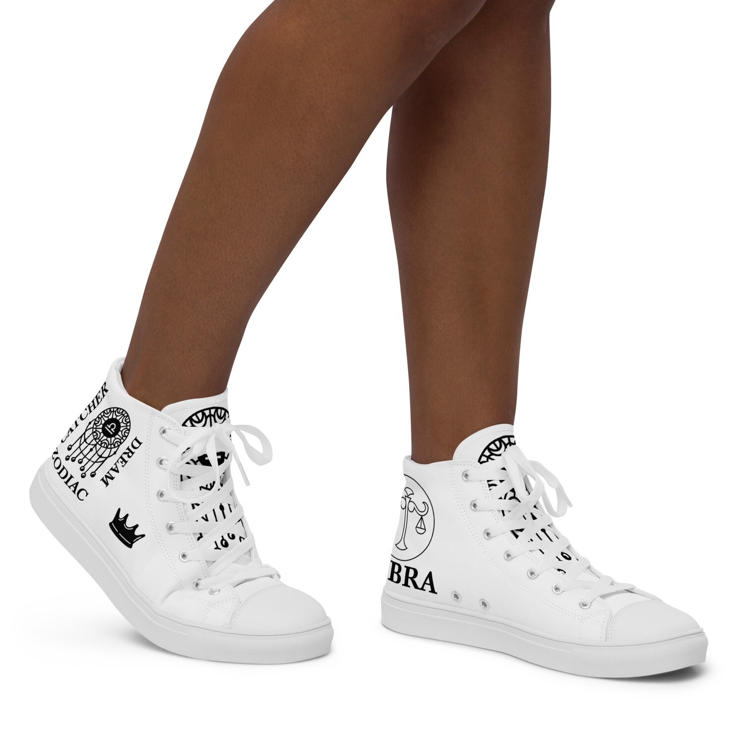 LIBRA ZODIAC-Women’s high top canvas shoes, Size: 5