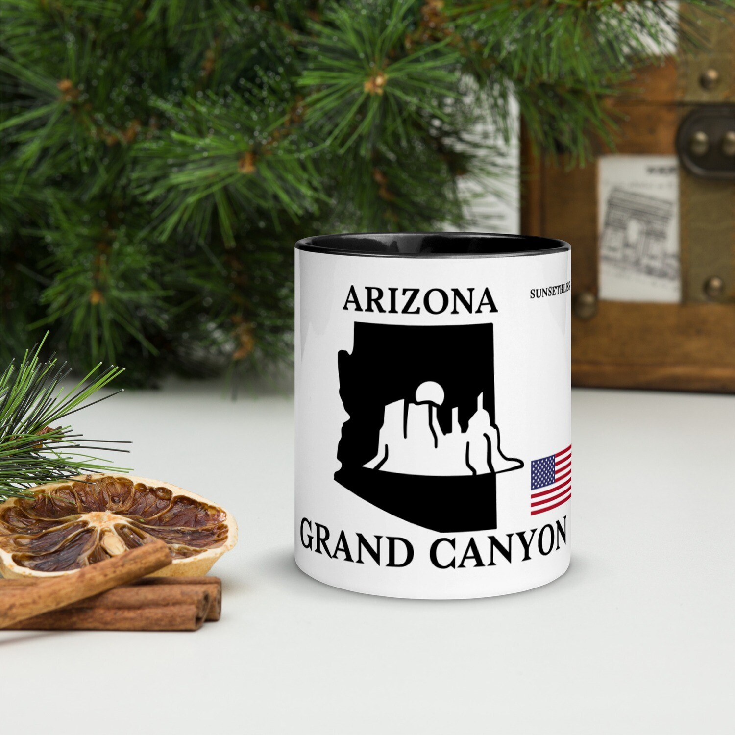 ARIZONA-Mug with Color Inside, Color: Black