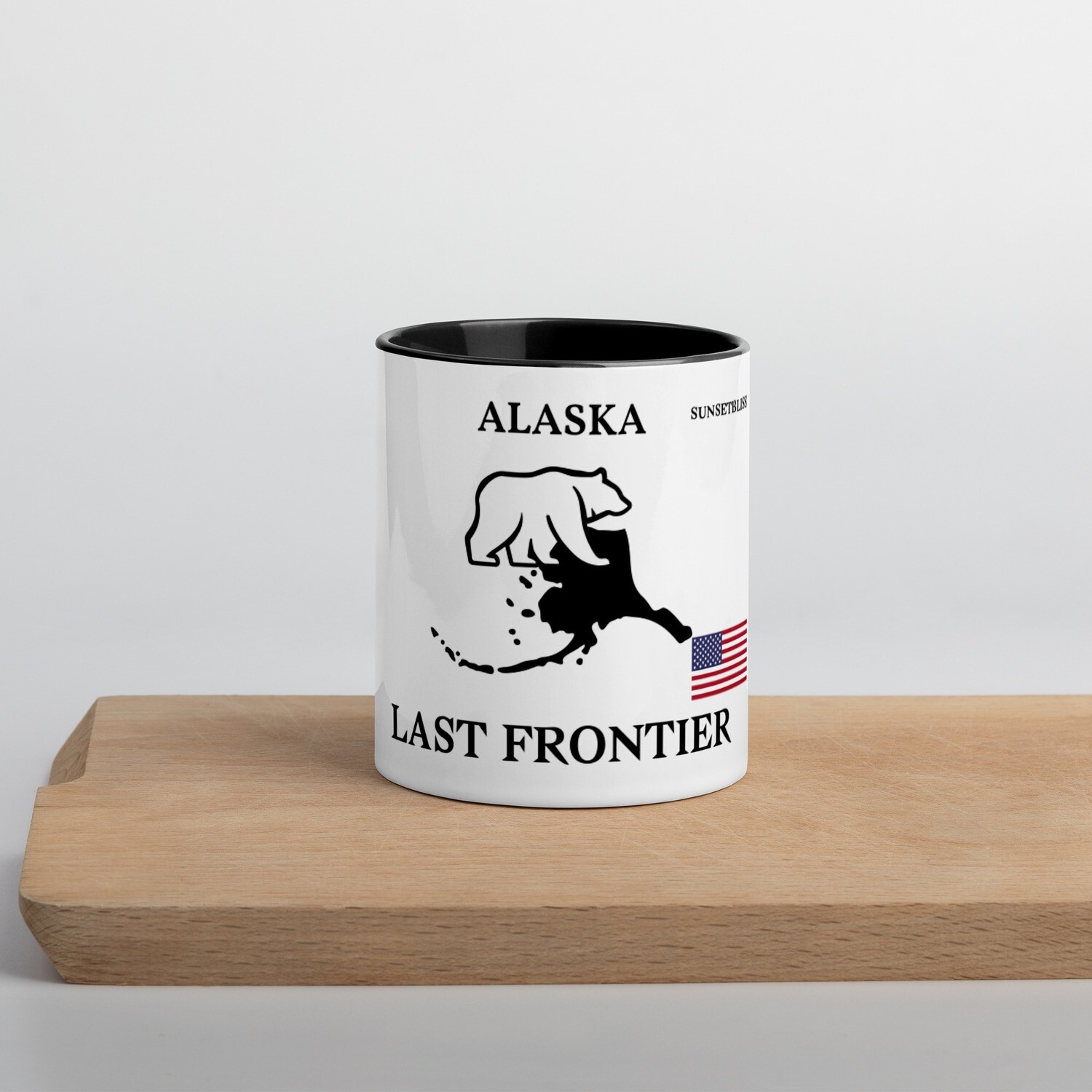 ALASKA-Mug with Color Inside, Color: Black