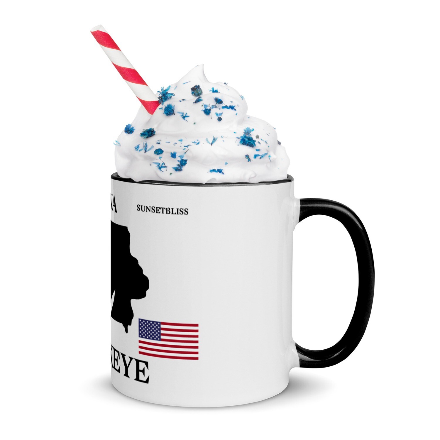 IOWA-Mug with Color Inside, Color: Black