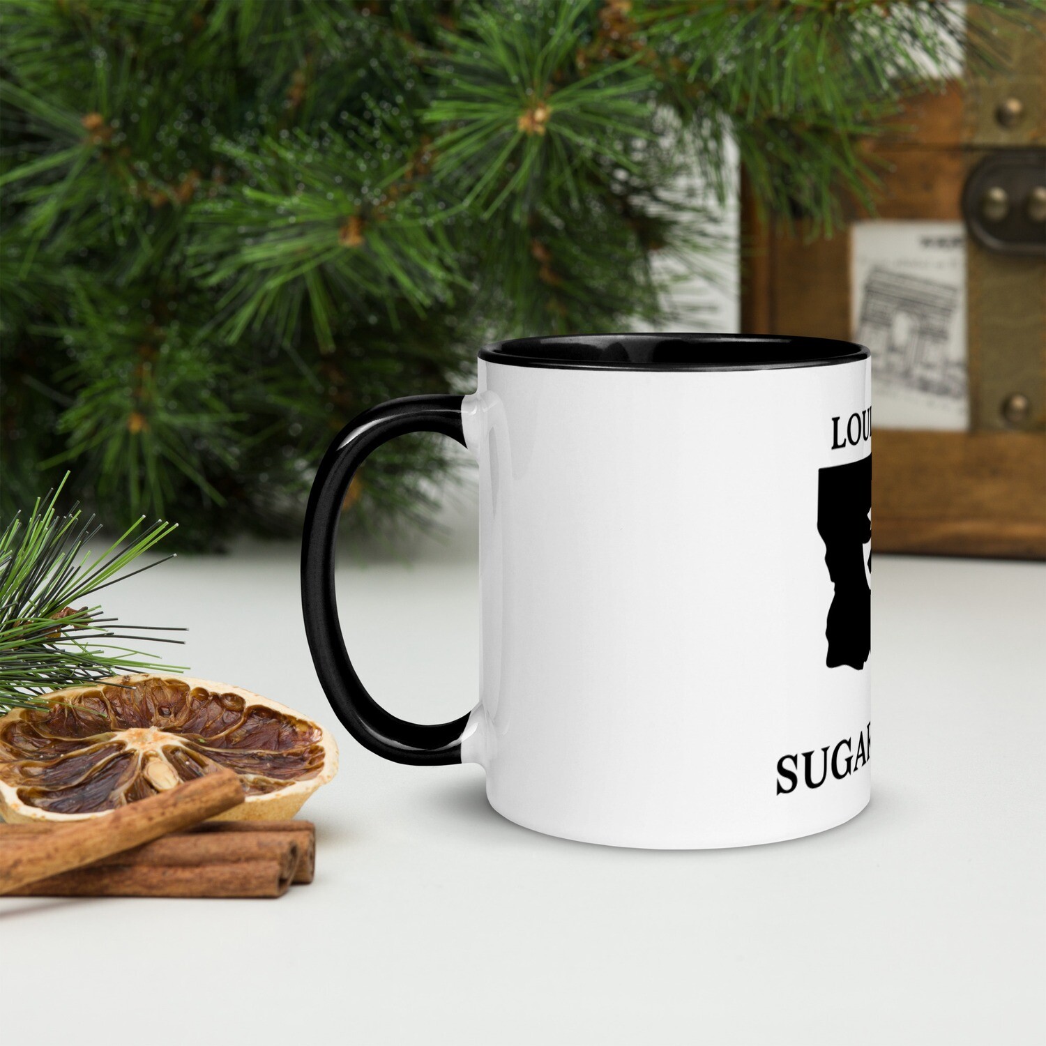 LOUISIANA-Mug with Color Inside, Color: Black