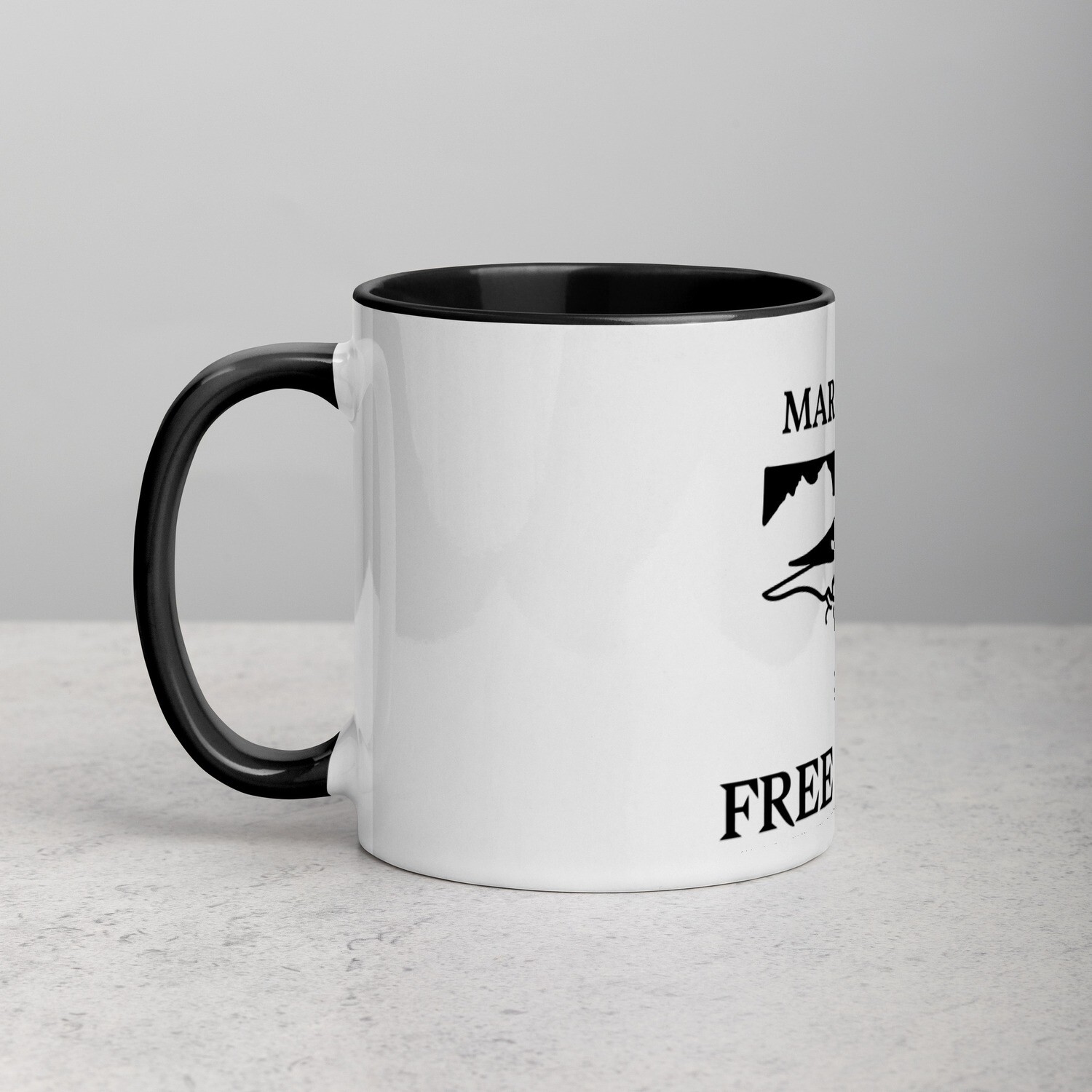 MARYLAND-Mug with Color Inside, Color: Black
