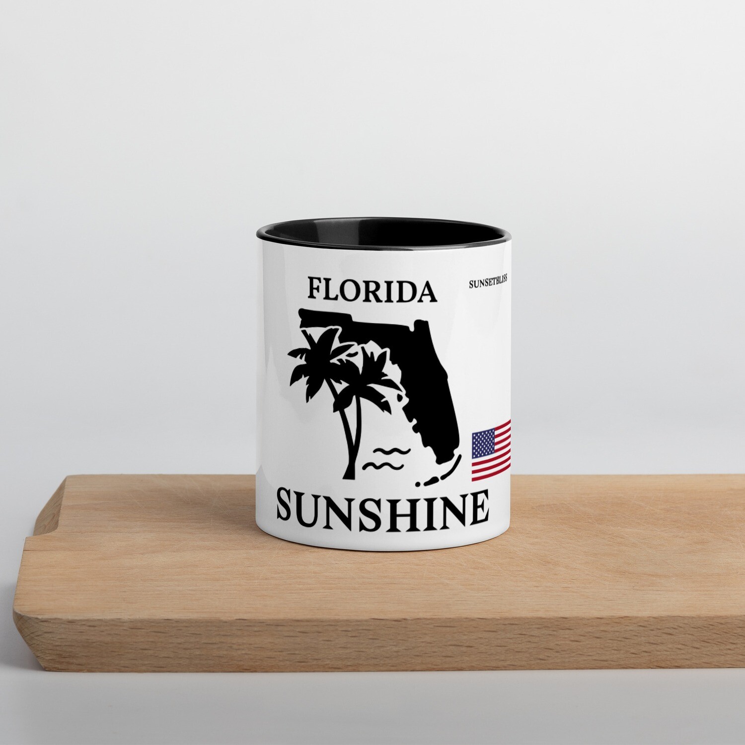 FLORIDA-Mug with Color Inside, Color: Black