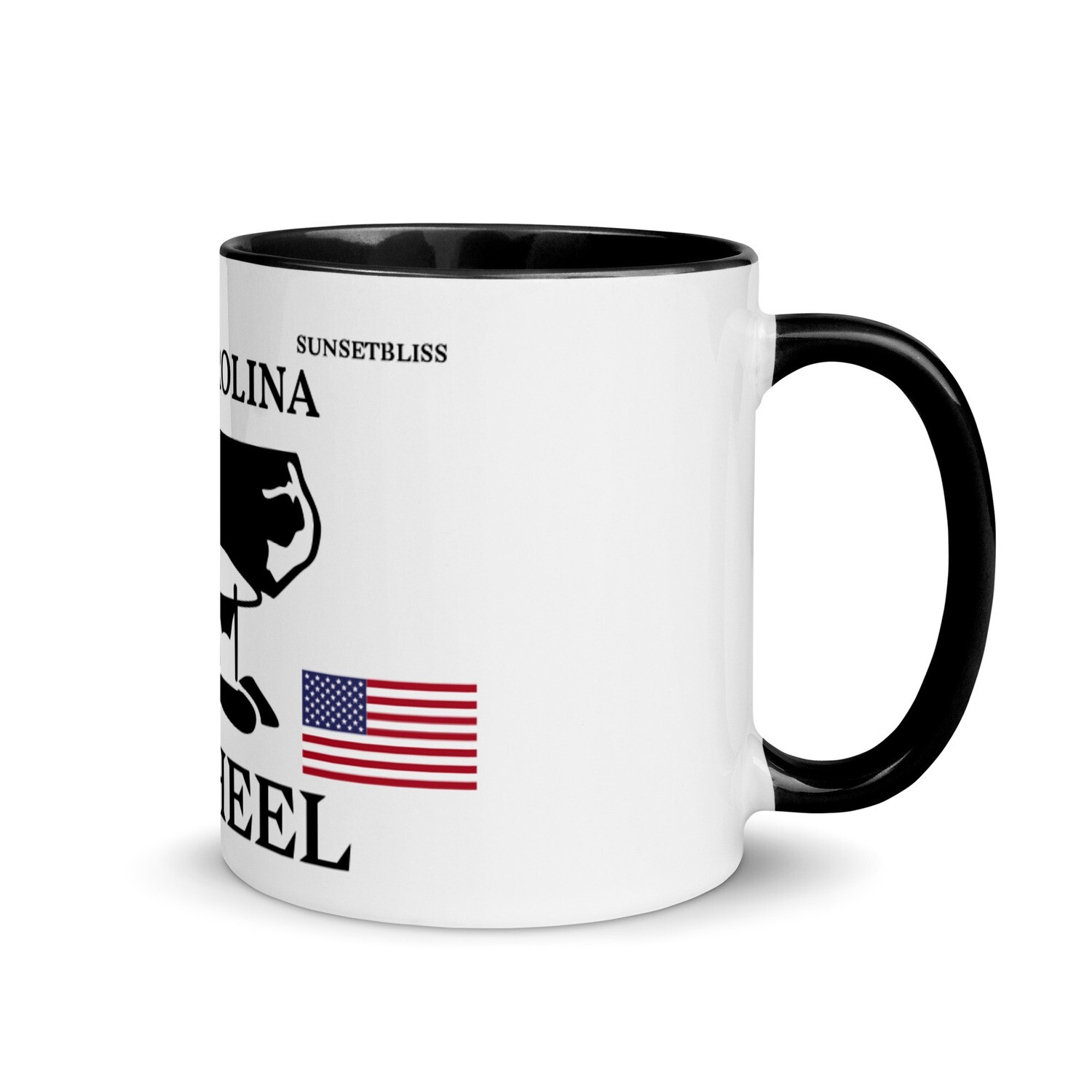 NORTH CAROLINA-Mug with Color Inside, Color: Black