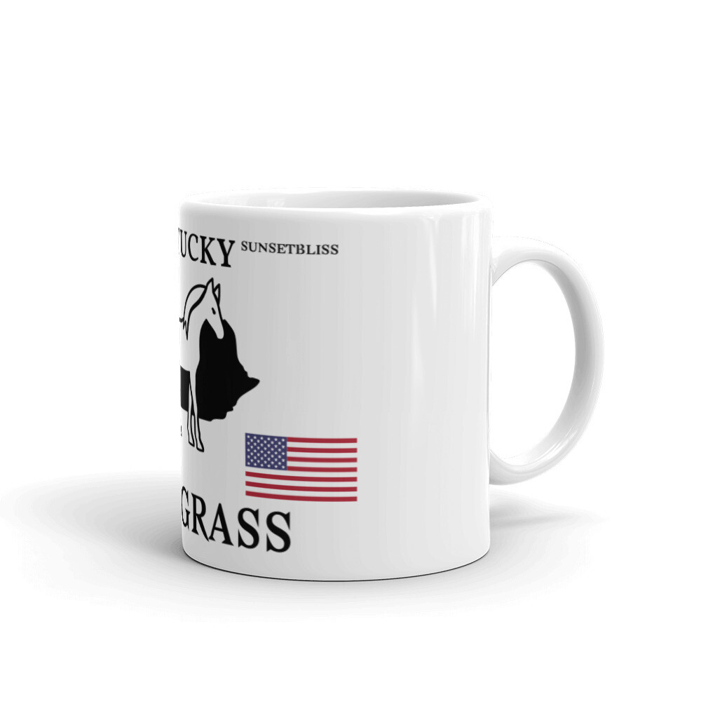 KENTUCKY-White glossy mug, Size: 11oz