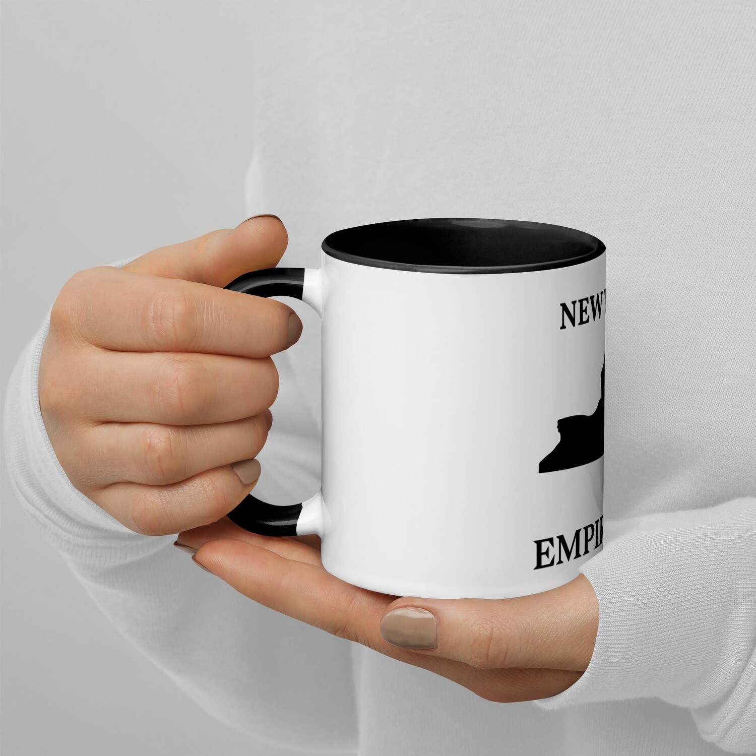 NEW YORK-Mug with Color Inside, Color: Black