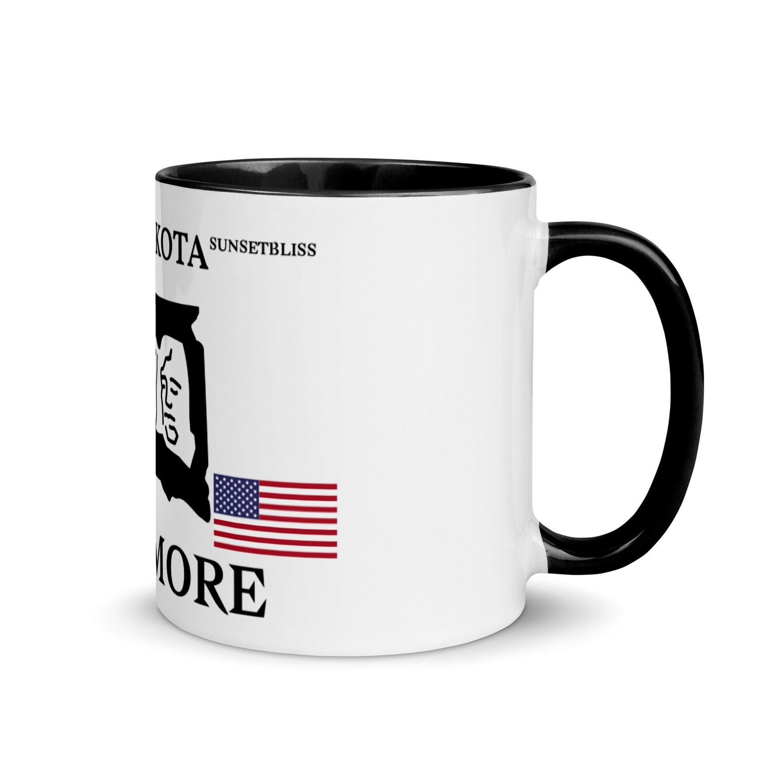 SOUTH DAKOTA-Mug with Color Inside, Color: Black