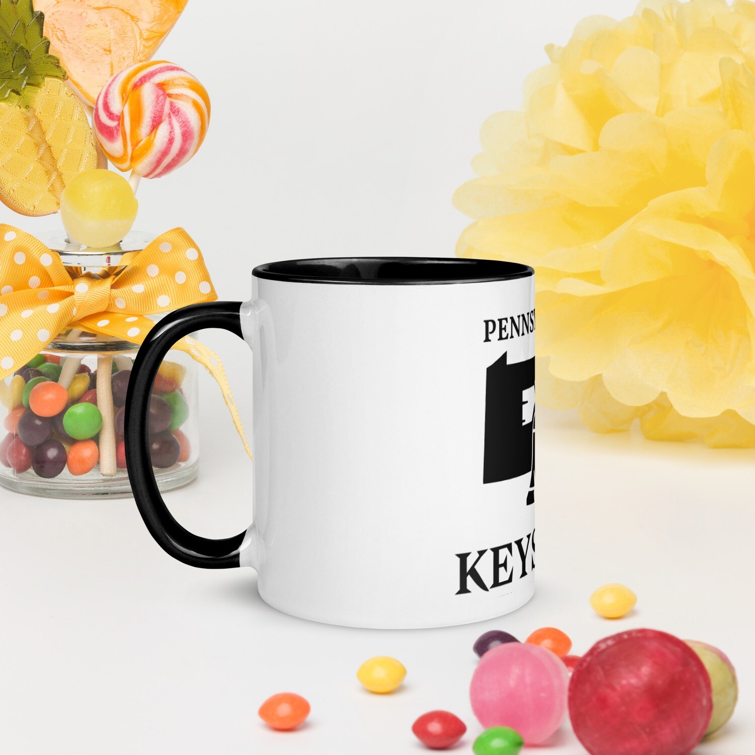PENNSYLVANIA-Mug with Color Inside, Color: Black