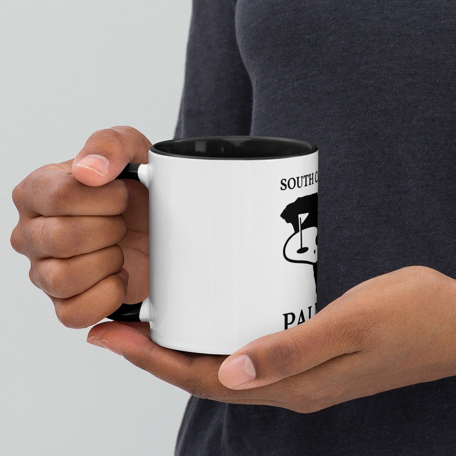 SOUTH CAROLINA-Mug with Color Inside, Color: Black