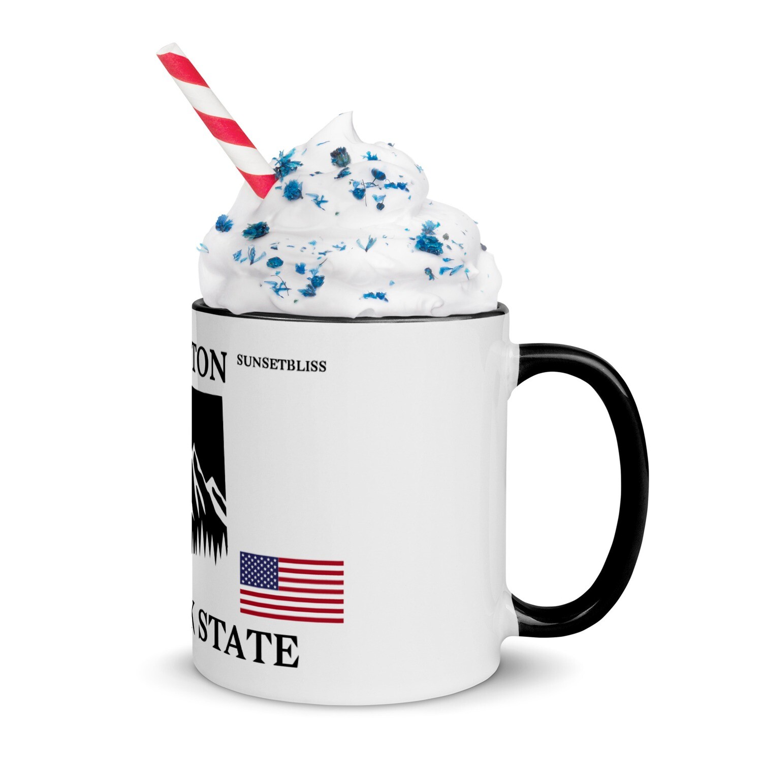 WASHINGTON-Mug with Color Inside, Color: Black