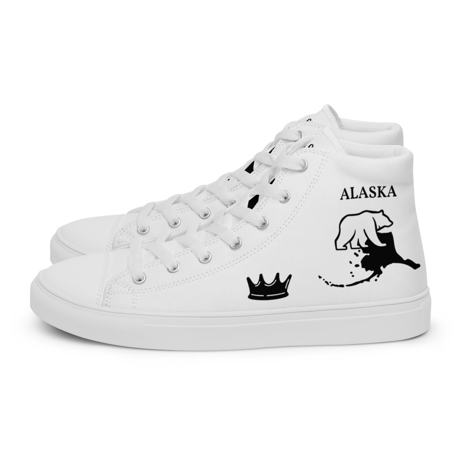 ALASKA-Women’s high top canvas shoes, Size: 5